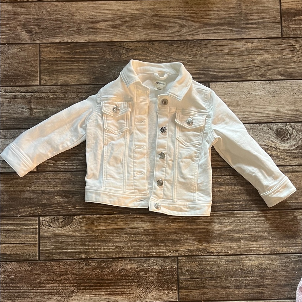 Crewcuts Bright White Jean Jacket for Kids